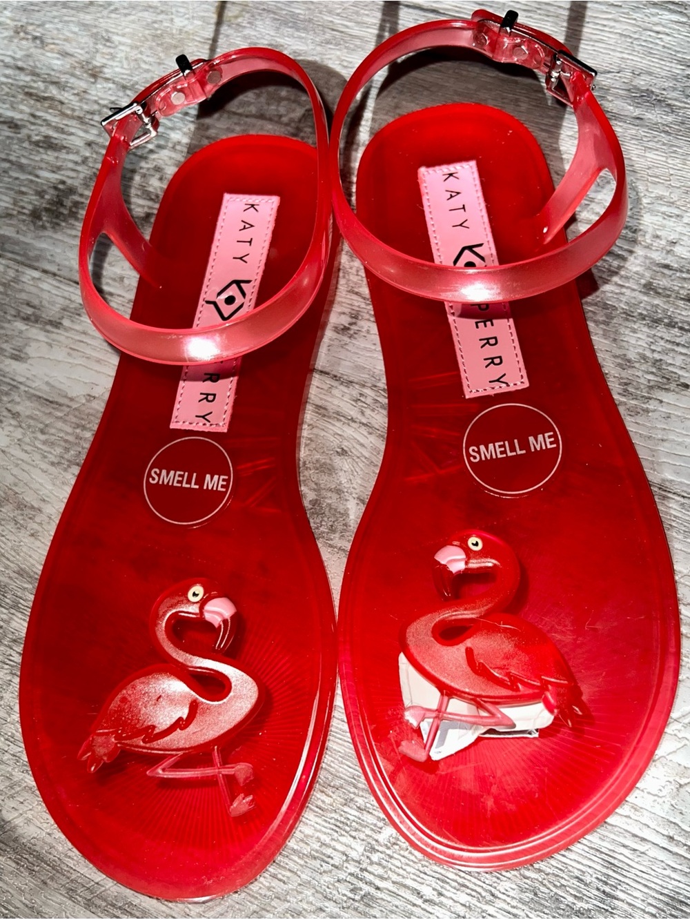 Katy Perry Collections Pink elly Flamingo Ankle-Strap Sandals